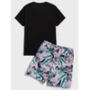 image:imageGORGLITTER Mens 2 Piece Short Set Hawaiian Cruise Beach Vacation OutfitsBlack
