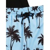 image:imageGORGLITTER Mens 2 Piece Short Set Hawaiian Cruise Beach Vacation OutfitsBlack and Light Blue