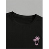 image:imageGORGLITTER Mens 2 Piece Short Set Hawaiian Cruise Beach Vacation OutfitsBlack and Light Pink