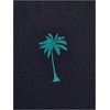 image:imageGORGLITTER Mens 2 Piece Short Set Hawaiian Cruise Beach Vacation OutfitsBlack and Navy Blue Leaf