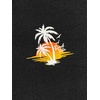 image:imageGORGLITTER Mens 2 Piece Short Set Hawaiian Cruise Beach Vacation OutfitsBlack and Orange