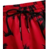 image:imageGORGLITTER Mens 2 Piece Short Set Hawaiian Cruise Beach Vacation OutfitsBlack and Red