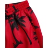 image:imageGORGLITTER Mens 2 Piece Short Set Hawaiian Cruise Beach Vacation OutfitsBlack and Red