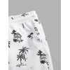 image:imageGORGLITTER Mens 2 Piece Short Set Hawaiian Cruise Beach Vacation OutfitsBlack and White