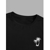 image:imageGORGLITTER Mens 2 Piece Short Set Hawaiian Cruise Beach Vacation OutfitsBlack and White