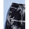 image:imageGORGLITTER Mens 2 Piece Short Set Hawaiian Cruise Beach Vacation OutfitsBlue and Black Tree