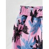 image:imageGORGLITTER Mens 2 Piece Short Set Hawaiian Cruise Beach Vacation OutfitsWhite and Pink Contrast Trim