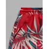 image:imageGORGLITTER Mens 2 Piece Short Set Hawaiian Cruise Beach Vacation OutfitsWhite and Red Leaf
