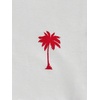 image:imageGORGLITTER Mens 2 Piece Short Set Hawaiian Cruise Beach Vacation OutfitsWhite and Red Leaf