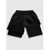 image:imageGORGLITTER Mens 2 in 1 Anime Graphic Gym Shorts Basketball Workout ShortsBlack