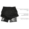image:imageGORGLITTER Mens 2 in 1 Anime Graphic Gym Shorts Basketball Workout ShortsBlack Tiger
