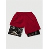 image:imageGORGLITTER Mens 2 in 1 Anime Graphic Gym Shorts Basketball Workout ShortsBlack and Red