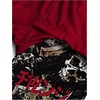 image:imageGORGLITTER Mens 2 in 1 Anime Graphic Gym Shorts Basketball Workout ShortsBlack and Red