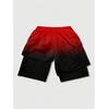 image:imageGORGLITTER Mens 2 in 1 Anime Graphic Gym Shorts Basketball Workout ShortsOmbre Red