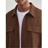 image:imageGORGLITTER Mens Boxy Cropped Shirt Button Up Collared Y2K Cool StreetwearKhaki