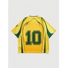 image:imageGORGLITTER Mens Brazil Jersey Shirt Spain Soccer Football Boxy Crop TopsYellow