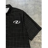 image:imageGORGLITTER Mens Button Up Cropped Shirt Boxy Y2K Cool Streetwear Crop TopBlack