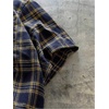 image:imageGORGLITTER Mens Cropped Shirt Casual Button Up Plaid Boxy Oversized Collar Short Sleeve Checkered Crop Tops StreetwearYellow