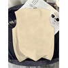 image:imageGORGLITTER Mens Cropped Shirt Graphic Sleeveless Baggy Crop TopApricot
