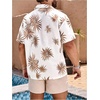 image:imageGORGLITTER Mens Cruise Summer Beach 2 Piece Outfits Matching Shorts SetKhaki