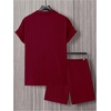 image:imageGORGLITTER Mens Cruise Vacation Outfits 2 Piece Causal Summer Shorts SetsBurgundy