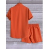 image:imageGORGLITTER Mens Cruise Vacation Outfits 2 Piece Causal Summer Shorts SetsBurnt Orange