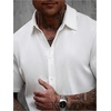 image:imageGORGLITTER Mens Cruise Vacation Outfits 2 Piece Causal Summer Shorts SetsPlain White