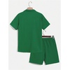 image:imageGORGLITTER Mens Cruise Vacation Outfits 2 Piece Causal Summer Shorts SetsSolid Green