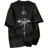 image:imageGORGLITTER Mens Drop Shoulder TShirts Graphic Printed Tees Streetwear TopBlack