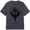 image:imageGORGLITTER Mens Drop Shoulder TShirts Graphic Printed Tees Streetwear TopGrey Compass  Eagle