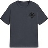 image:imageGORGLITTER Mens Drop Shoulder TShirts Graphic Printed Tees Streetwear TopGrey Compass  Eagle