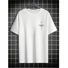 image:imageGORGLITTER Mens Drop Shoulder TShirts Graphic Printed Tees Streetwear TopWhite