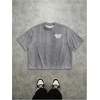 image:imageGORGLITTER Mens Graphic Cropped T Shirt Oversized Y2K Boxy StreetwearGrey