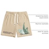 image:imageGORGLITTER Mens Graphic Shorts Y2K Basketball Baggy Cool Rave Drawstring Waist Vintage Track Gym Running Workout ShortsGraphic Khaki