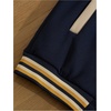 image:imageGORGLITTER Mens Graphic Varsity Jacket Letterman Baseball Bomber JacketsApricot and Dark Blue
