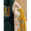 image:imageGORGLITTER Mens Graphic Varsity Jacket Letterman Baseball Bomber JacketsDark Green and Apricot