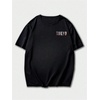 image:imageGORGLITTER Mens Japanese Graphic Tshirts Oversized Drop Shoulder T ShirtBlack Letter  Slogan