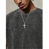 image:imageGORGLITTER Mens Knit Cropped T Shirt Sleeveless Crew Neck Boxy Oversized Tank Top Vintage Streetwear TopsBlack