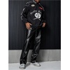 image:imageGORGLITTER Mens Leather Pants Baggy Western Concert Cowboy Rodeo OutfitsBlack