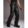 image:imageGORGLITTER Mens Leather Pants Baggy Western Concert Cowboy Rodeo OutfitsBlack Dark