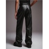 image:imageGORGLITTER Mens Leather Pants Baggy Western Concert Cowboy Rodeo OutfitsBlack Dark
