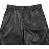 image:imageGORGLITTER Mens Leather Pants Baggy Western Concert Cowboy Rodeo OutfitsIron Black