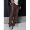image:imageGORGLITTER Mens Leather Pants Baggy Western Concert Cowboy Rodeo OutfitsLeather Brown