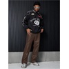 image:imageGORGLITTER Mens Leather Pants Baggy Western Concert Cowboy Rodeo OutfitsLeather Brown