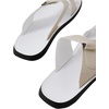 image:imageGORGLITTER Mens Leather Sandals Slides Beach Round Flip Flops SlippersWhite