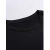 image:imageGORGLITTER Mens Oversized Graphic T Shirts Short Sleeve Drop Shoulder TeeBlack Floral  Slogan