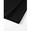 image:imageGORGLITTER Mens Oversized Graphic T Shirts Short Sleeve Drop Shoulder TeeBlack Sculpture  Letter