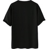 image:imageGORGLITTER Mens Oversized Graphic T Shirts Short Sleeve Drop Shoulder TeeBlack Slogan Letter