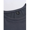 image:imageGORGLITTER Mens Oversized Graphic T Shirts Short Sleeve Drop Shoulder TeeDark Grey Floral  Slogan