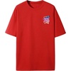image:imageGORGLITTER Mens Oversized Graphic T Shirts Short Sleeve Drop Shoulder TeeRed Bear and Slogan